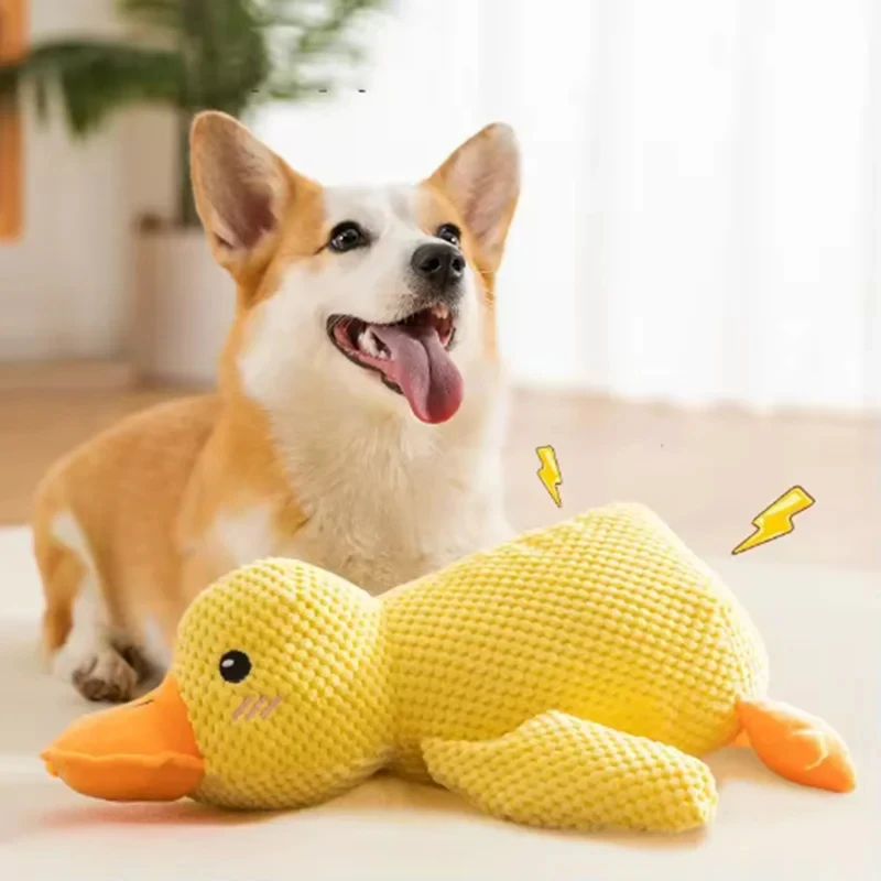 Juguete de Peluche para Perros 2026: Pato Resistente a Mordidas, Limpieza Dental, Entretenimiento Interactivo para Cachorros y Perros Grandes, el Más Vendido y Adorable