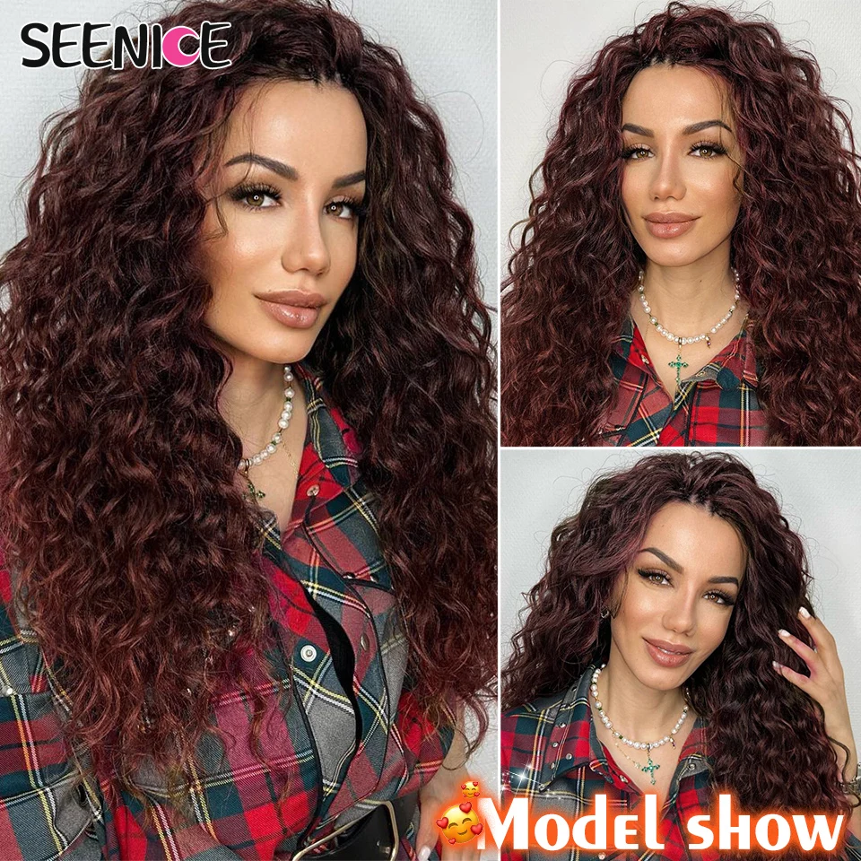 18 24“Synthetic Deep Wavy Twist Crochet Hair Afro Curls Water Wave Crochet Braids Ombre Pink Braiding Hair Extensions For Women