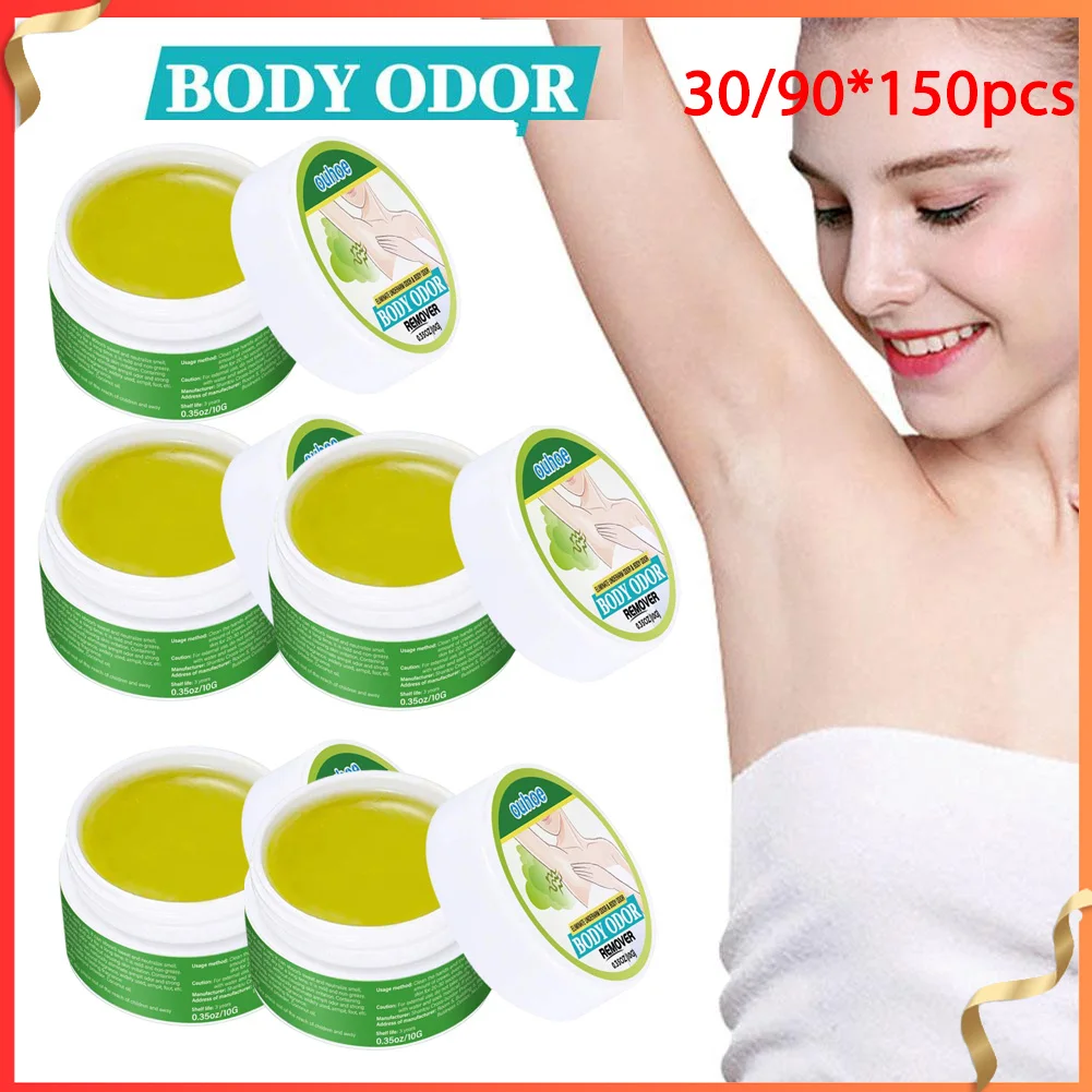Crema para eliminar olores de axilas para hombres y mujeres, tratamiento antisudor de mal olor, crema para el cuidado de la piel del cuerpo de frescura duradera