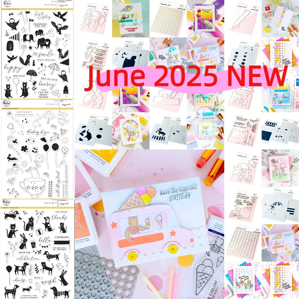 

Cats and Dogs Stamps Metal Cutting Dies Scrapbook Diary Decoration Stencil Embossing Template DIY Greeting Card Handmade 2025