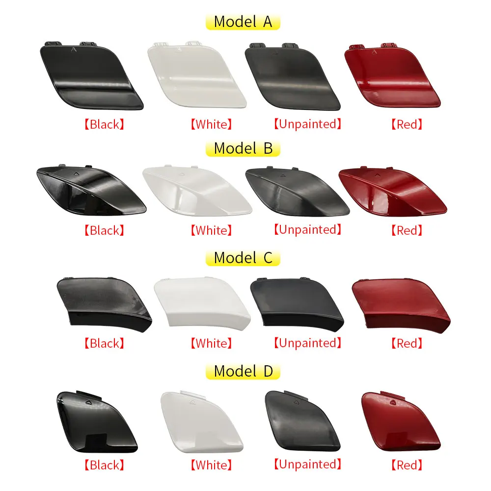 For Mercedes W117 Car Front Bumper Tow Hook Cover Cap Black White Red For Benz CLA Class 2014-2019 CLA180 CLA200 CLA220 CLA260