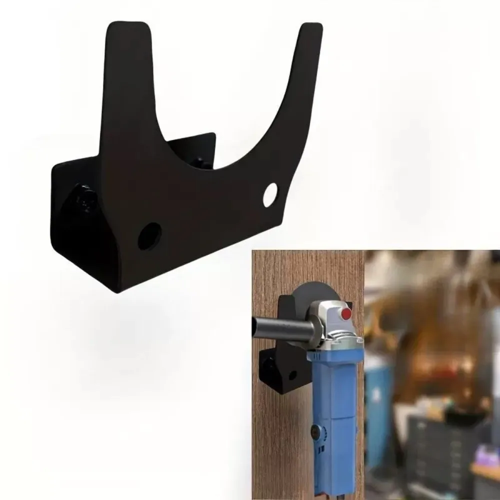 Heavy-Duty Metal Angle Grinder Holder Space-Saving Design Easy Installation Tool Organizer Tool Storage Solution