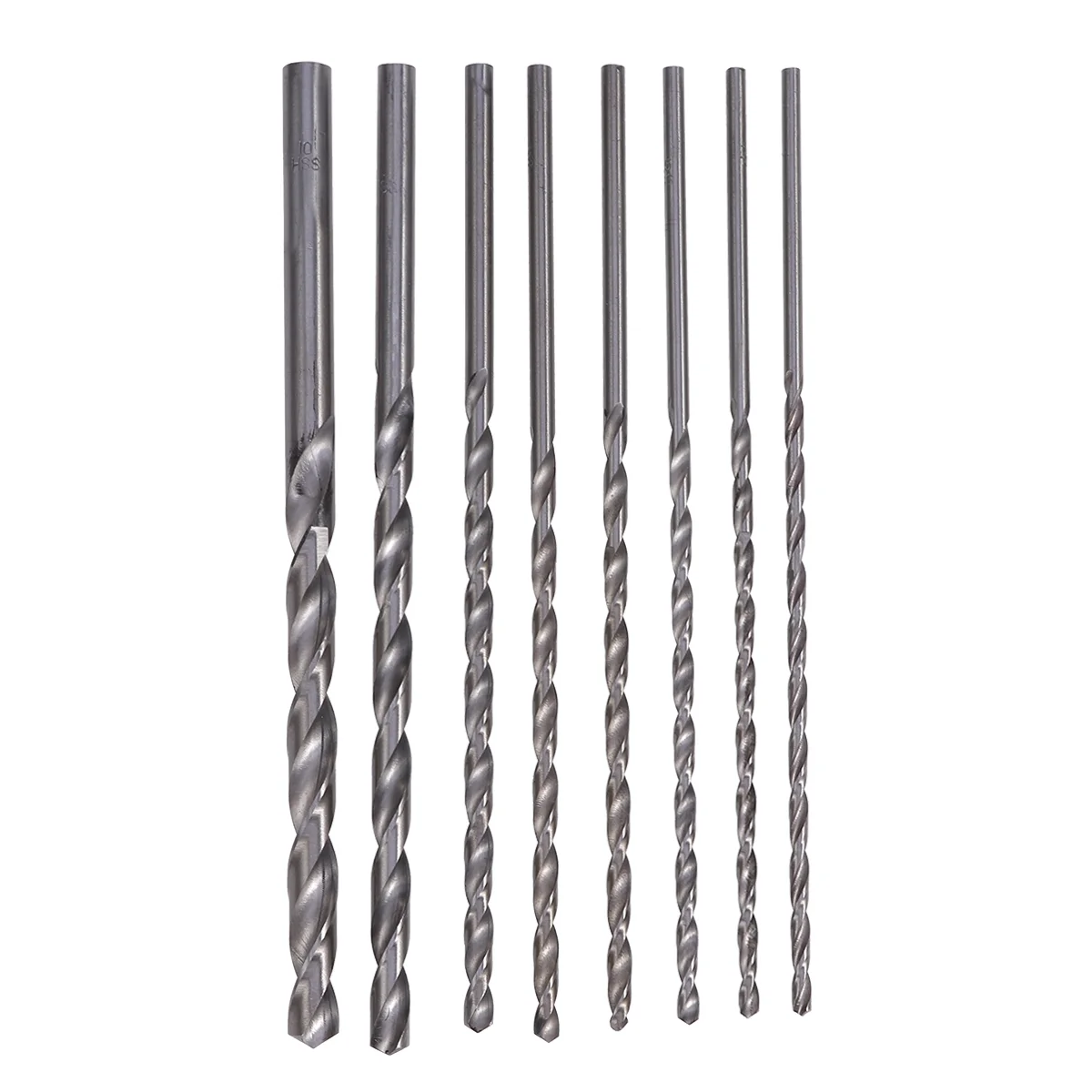 

8pcs 200mm Extra Long Metric Drilling Drill Bits Set Small Cutting Resistance for Metal Wood Plastic Silver (4mm/42m