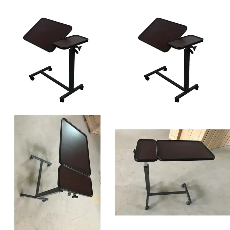 Modern Steel Retractable Adjustable Folding Dining Table Simple Stone Top Home Hospital Use Dining Room Furniture