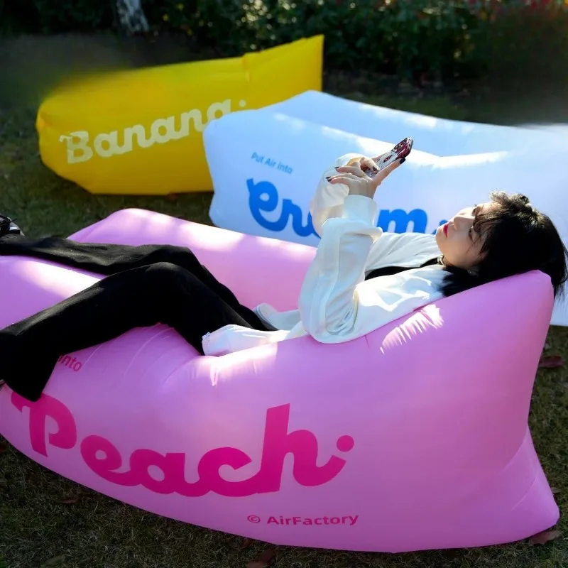 

New Outdoor Portable Inflatable Sofa Foldable Beach Park Inflatable Bed Grassland Music Festival Camping Supplies Birthday Gift