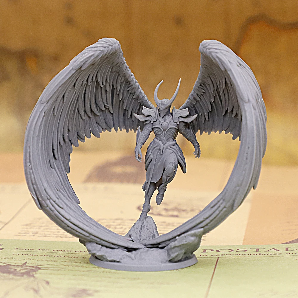 Fallen Angel Miniature Figure Unpainted Resin Model for Tabletop RPG Wargaming Board Game