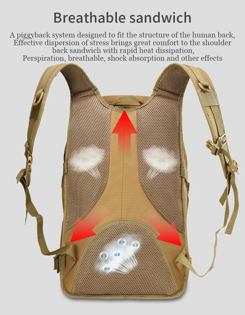 35L Large Capacity Men's Tactical Backpack Outdoor Camping Hunting Hiking Trekking Survival Bag Multifunctional Backpacks S2cd2c59d651347448187ef7c2062e0b8e