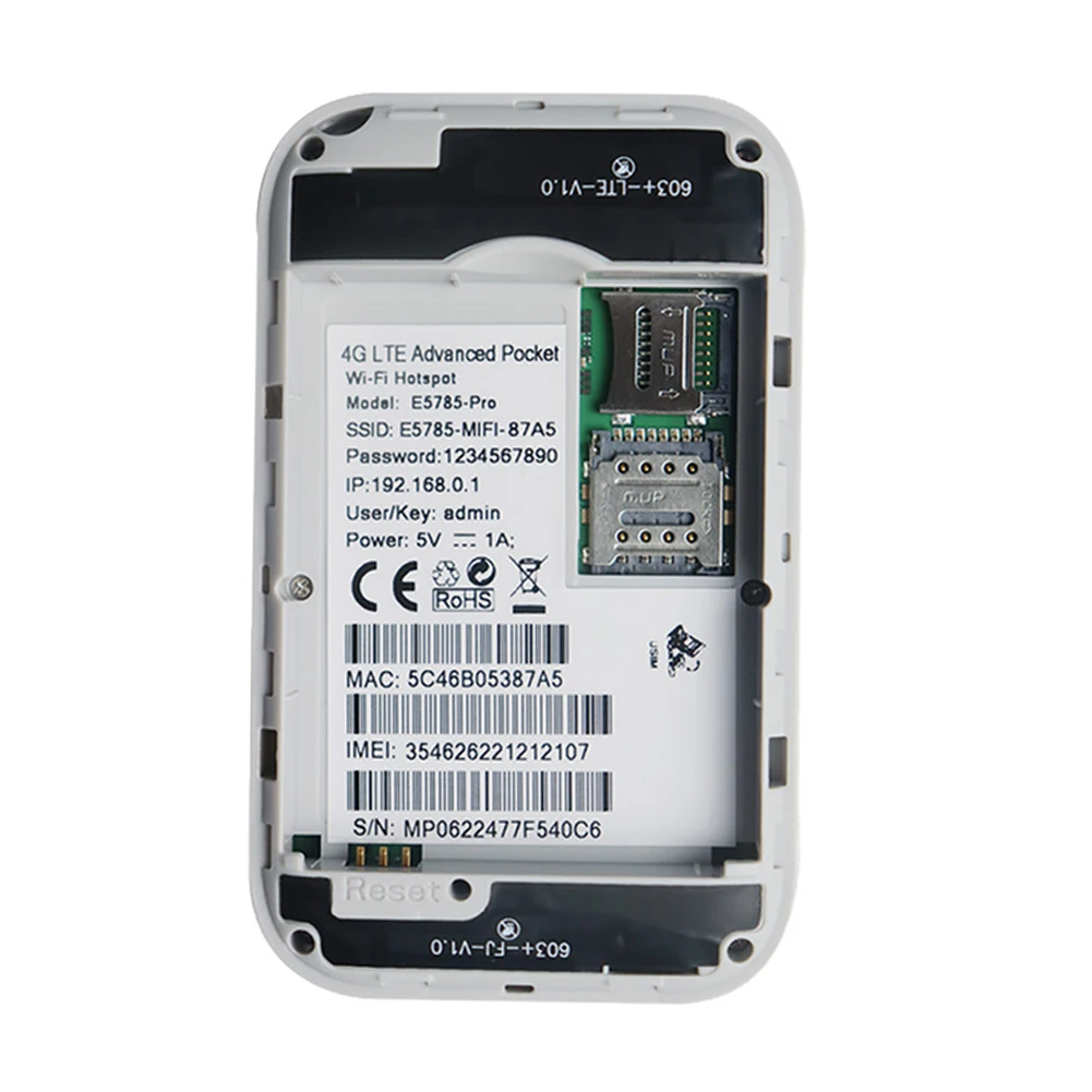 4G/5G Wireless LTE Router 150Mbps Pocket Portable WiFi Color LCD Display SIM Card WIFI Mobile Hotspot Built-in 3000mAh Battery