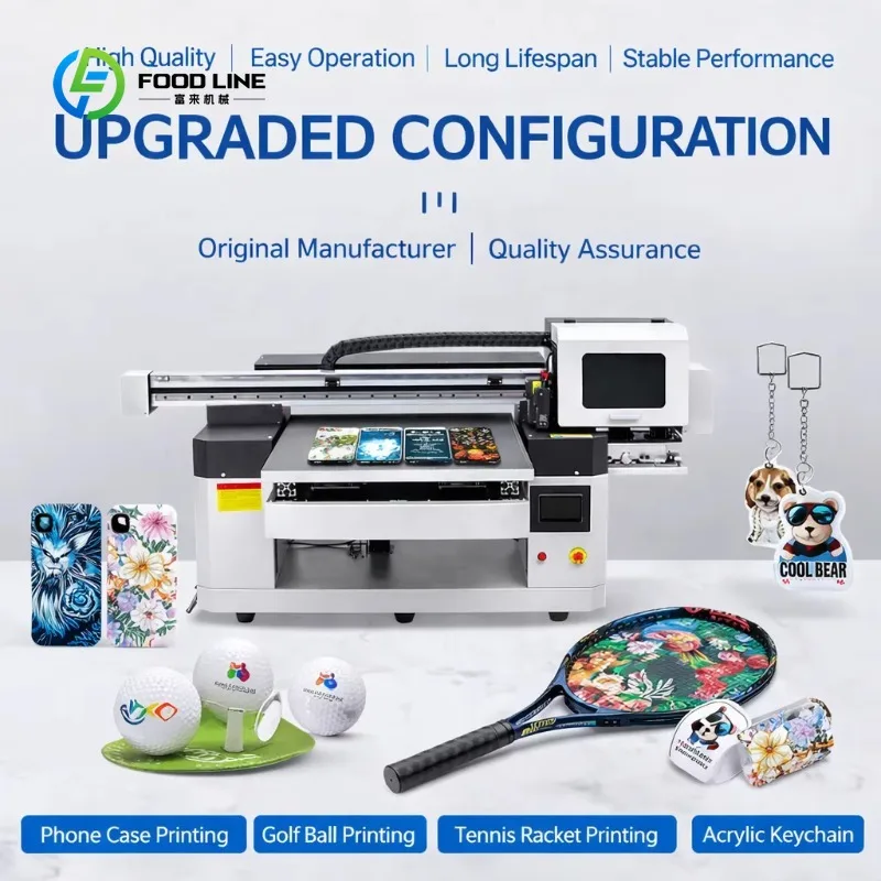 Customized UV Printer A3 6050 for Mouse Keyboards Digital Shells Deep Color Direct Print Instant UV Curing Factory Price