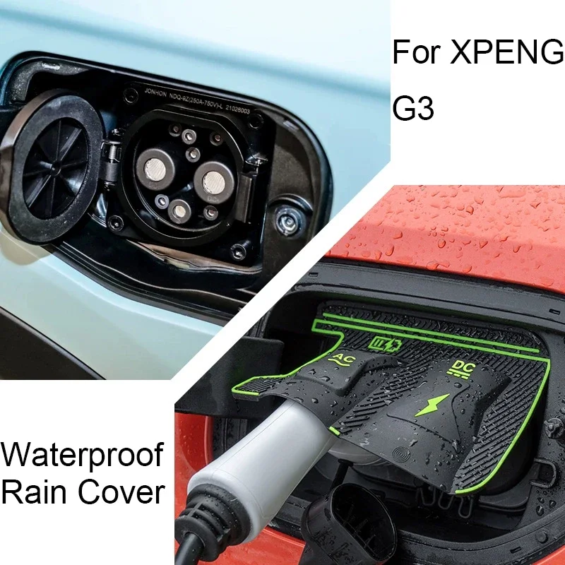 

New Energy Car Charging Port Waterproof Cover Auto Gun Charge Rain Cover Accessories For XPENG MONA M03 P7 P5 G3 XIAOMI SU7