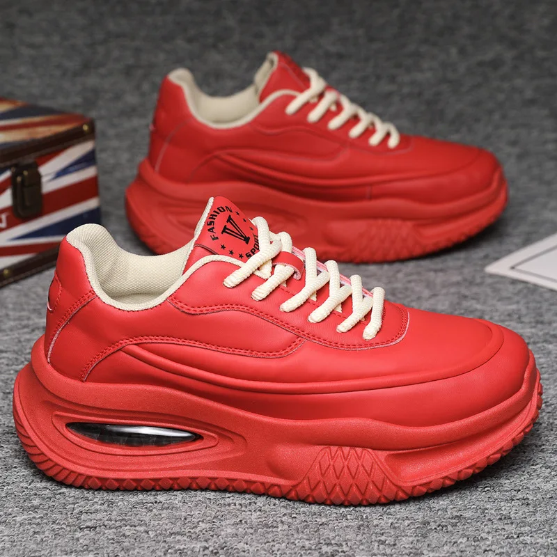 Mens Sneakers Autumn New Thick-Soled Heightening Sneakers Trendy Platform Comfortable Casual Running Shoes Men Zapatos hombres