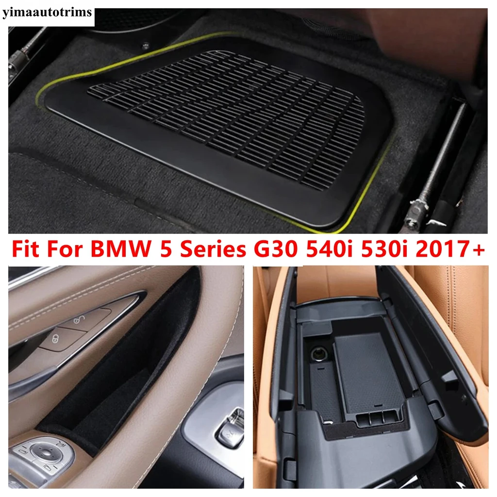 

Front Door Storage Box / Central Control Container / Seat Floor Air Vent Dust Cover For BMW 5 Series G30 530i 540i 2017 - 2021