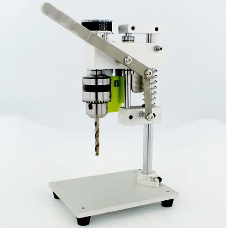 

Portable 220v Small Mini Miniature Bench Drill Desktop DC Speed Regulating Electric Drill Punching Machine Home Precision Electr