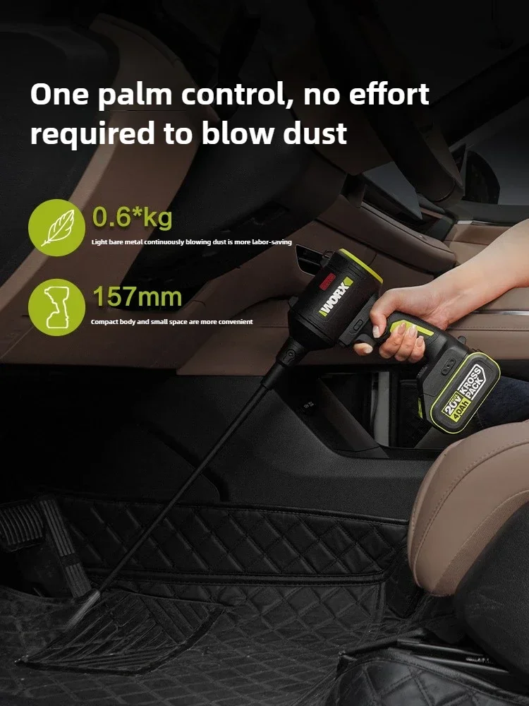 

Wireless powerful dust blowing gun WU093 small lithium battery industrial hair dryer blowing dust removal blower