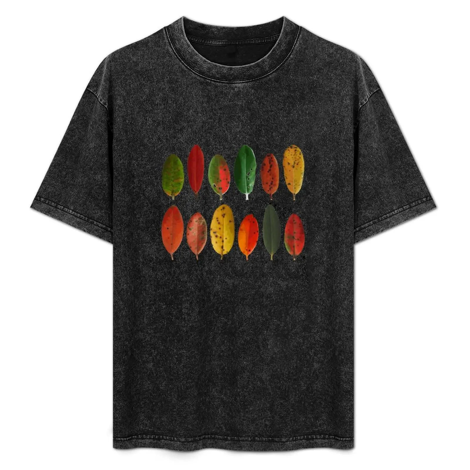 

Pohutukawa Leaves T-Shirt Plus Size Summer Short Sleeve T-Shirt