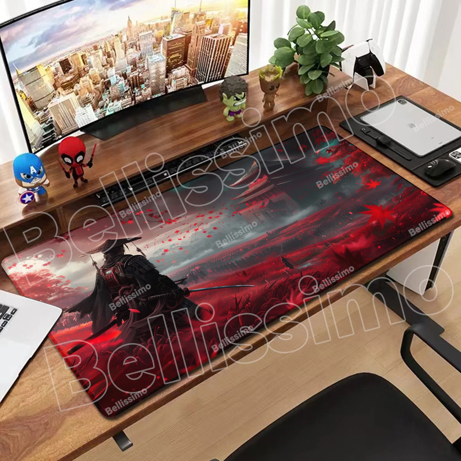 

Art Comic Ghost of Tsushima Mouse Pad Dark Gamer Computer PC Accessories Mousepads Keyboard Laptop Decorate desktop Desk Mats