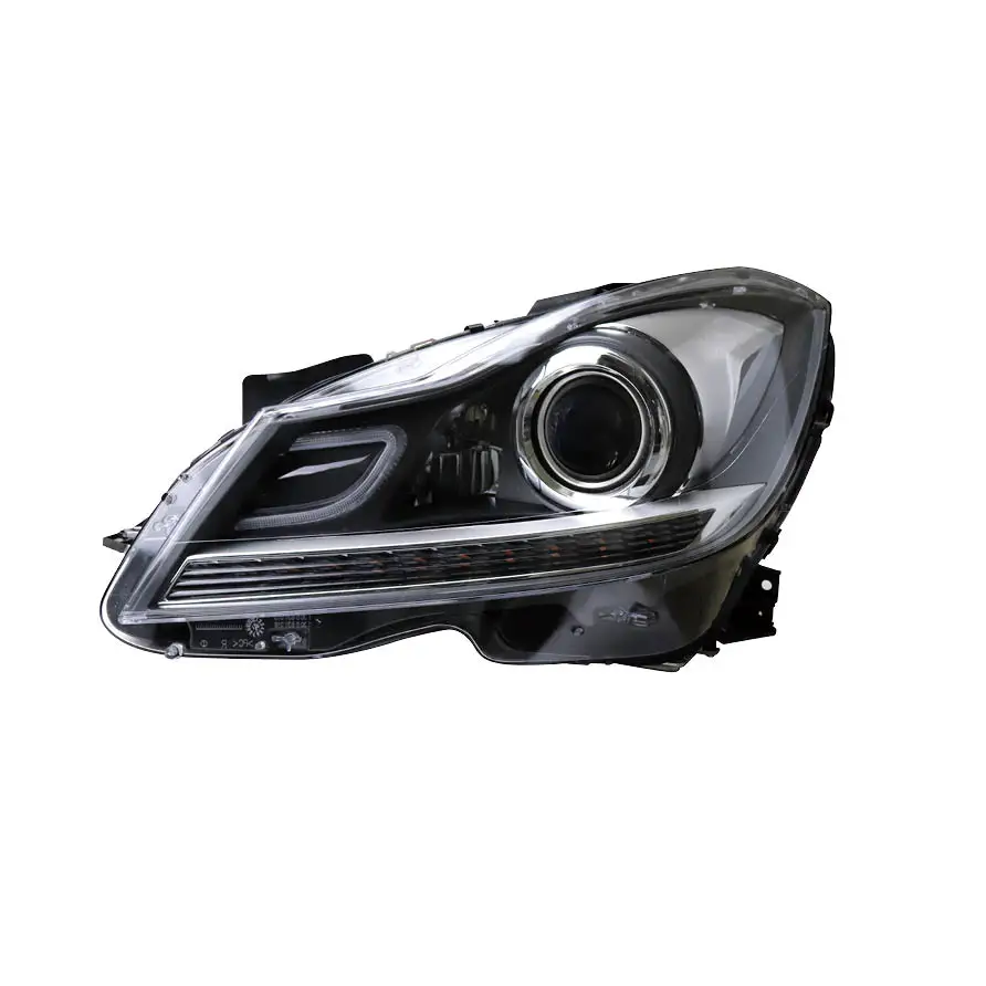 Adaptive Steering Bi-Projector Lens LHD Model LED Headlight for 2011-2013  C-Class W204 OEM 2048203539 2048203639