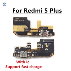 For Xiaomi Redmi 5 Plus USB Charging Port Flex Cable Dock Connector Board Repair Parts 5Plus