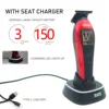 WMARK NG-XT1 10000RPM 磁気ベクトルモータープロフェッショナルメンズディテールヘアトリマー DLC ブレードシート充電器付きバリカン 5