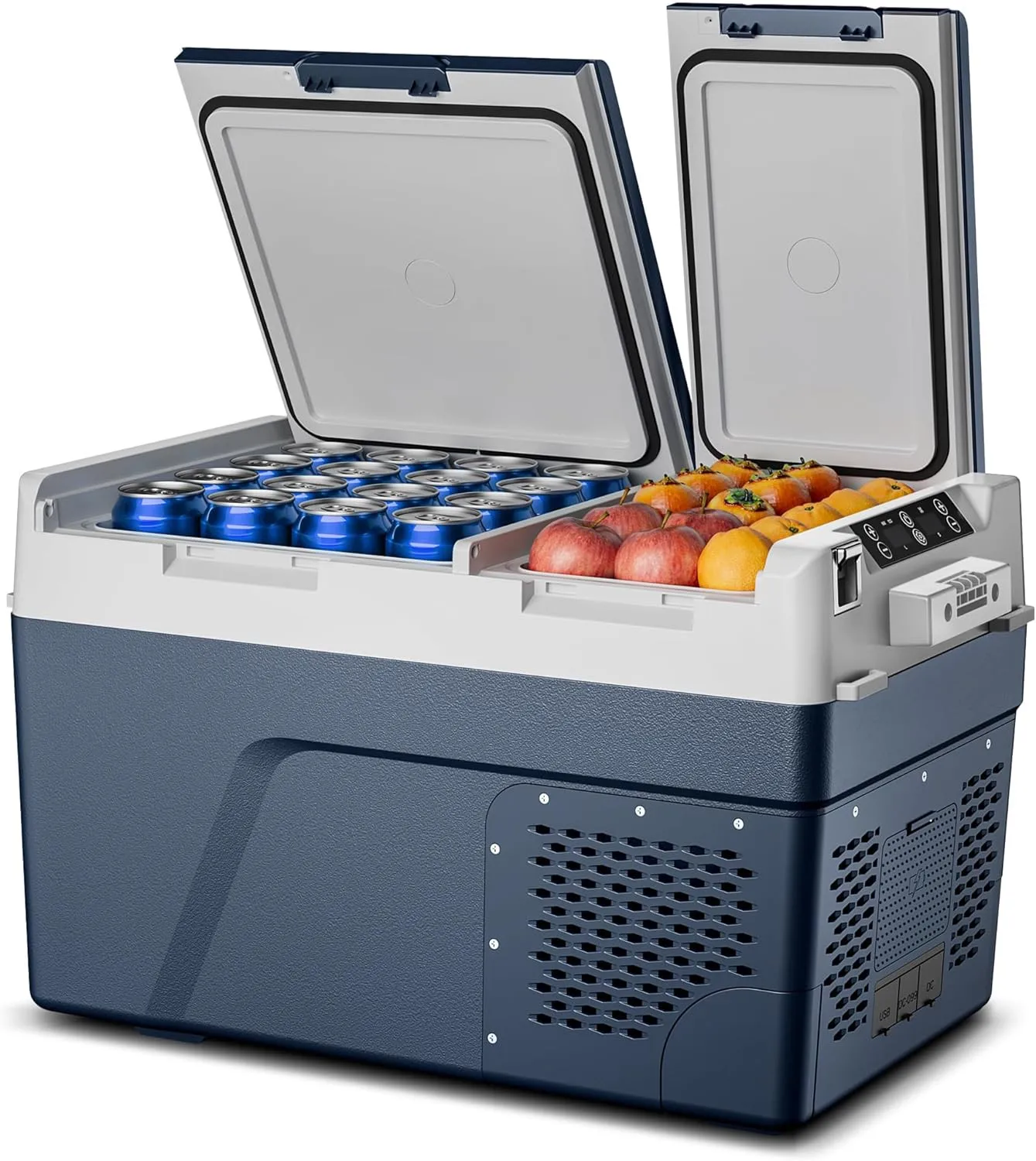 

Автомобильный холодильник 12 В - 40QT (38 л), двухзонный электрический охладитель, автохолодильник