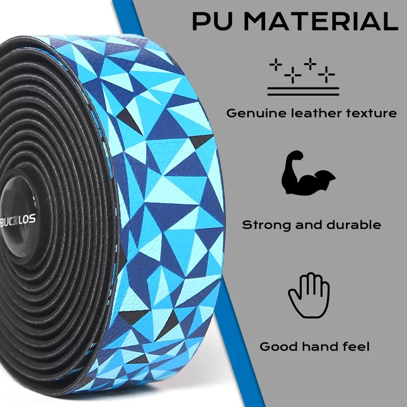 เทปพันแฮนด์จักรยาน BUCKLOS แบบไล่เฉดสี ป้องกันการสั่นสะเทือน ป้องกันการลื่นไถล ทำจากวัสดุ EVA สำหรับแฮนด์จักรยานแบบโค้ง
