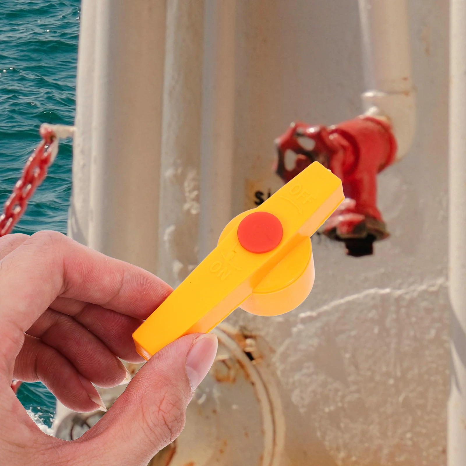 

2 Pcs Plastic Handle Valve Ball Lever Radiator Replacement Hardware Accessories