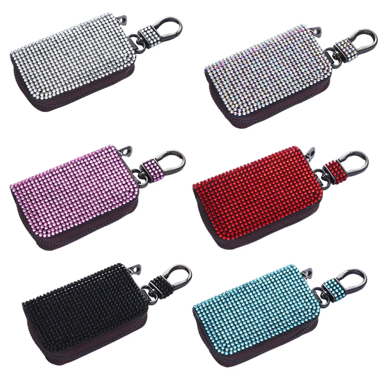 

Чехол для автомобильного брелока, держатель для автомобильного брелока, стразы из искусственной кожи с металлом