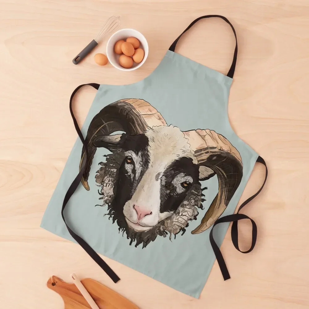 

Old Norwegian Sheep Gammelnorsk Sau Apron Cute Kitchen Accessories for home useful pieces Nursing Kitchen Front Apron