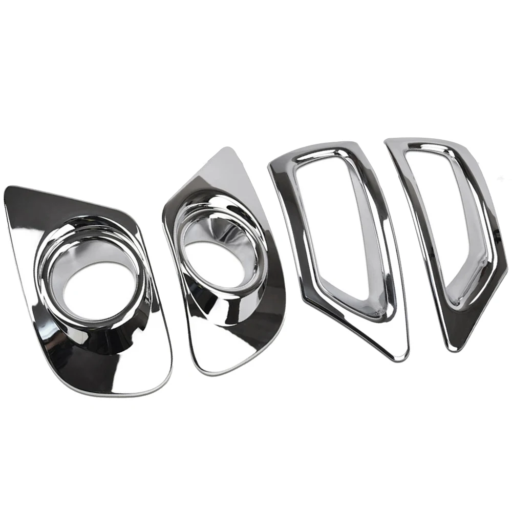 Car Chrome Front Rear Fog Light CoverTrim for Dodge Journey Fiat Freemont 2011 -