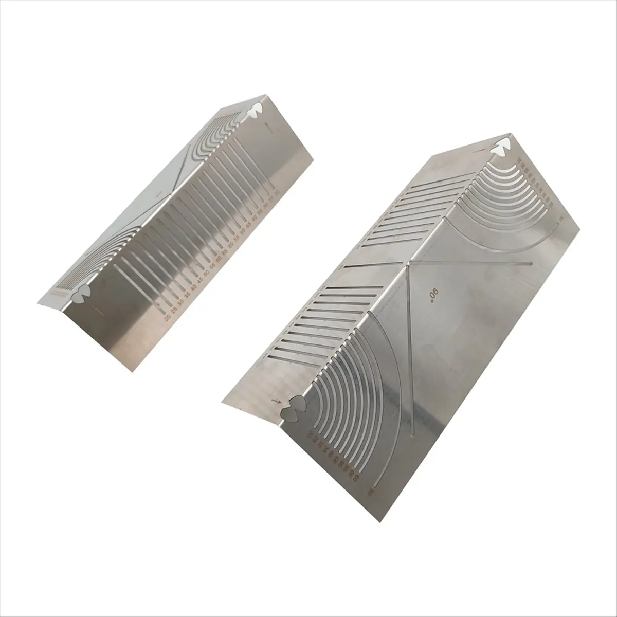 【POPULAR PICK】2pcs Angle & Arc Marking Tool-Adjustable Linear Arc Dual-Purpose Scriber,Square Steel Pipe Bend Marking Tool