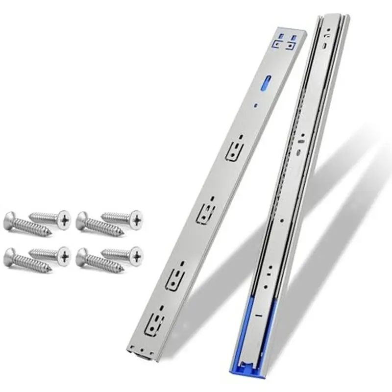 AWAH 12 Inch Stainless Steel Rustproof Drawer Slides, 100Lb Full Ext Ball Bearing Push To Open, For Home Bath, Dresser Pantry