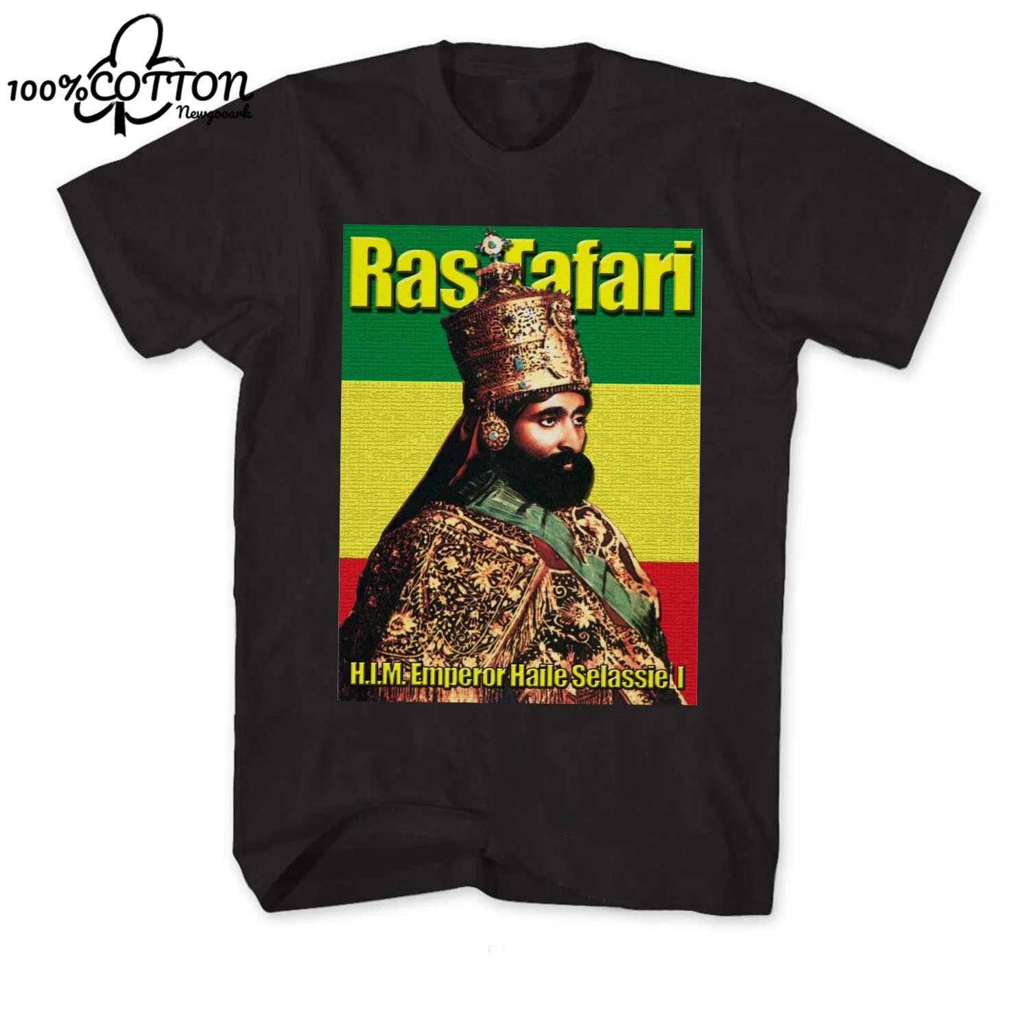 LE Haile Selassie I  Emperor of Ethiopia, Ras Tafari Poster T-Shirt Summer Cotton Short Sleeve Unisex T Shirt