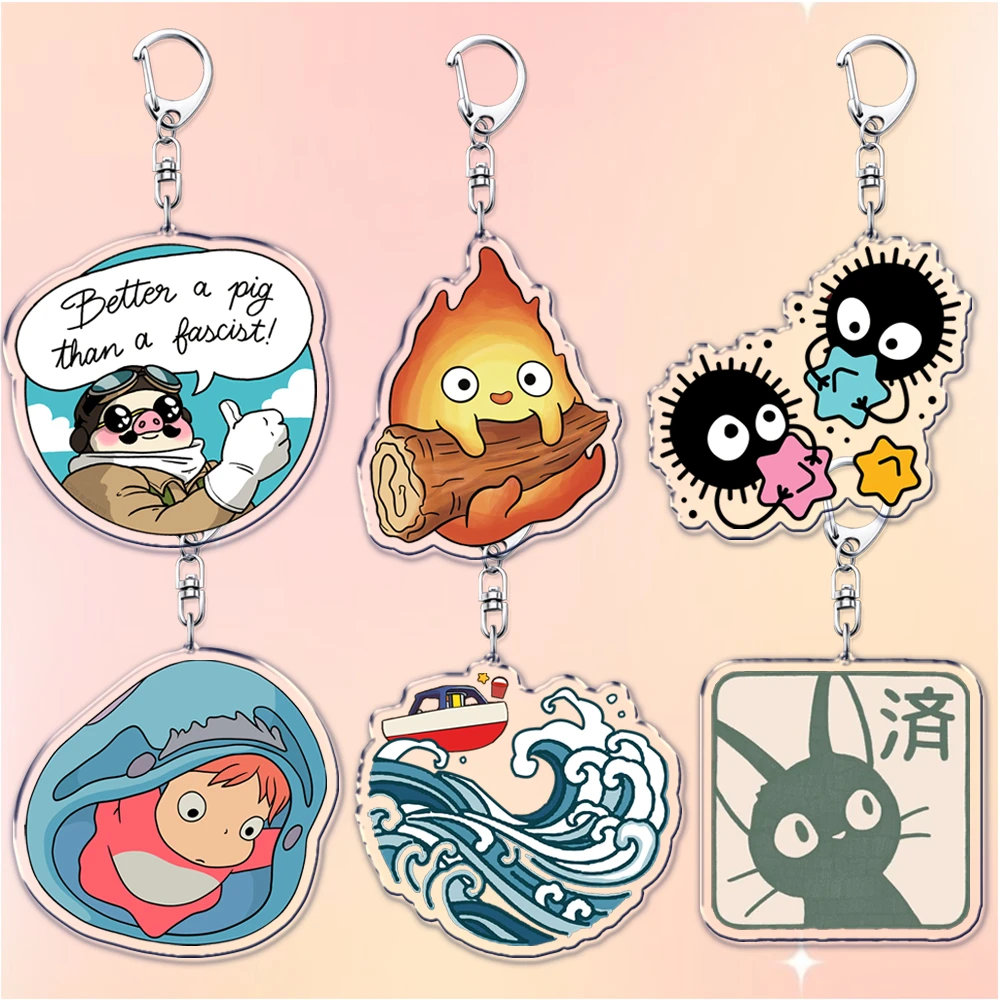 Niedlicher japanischer Anime-Schlüsselanhänger für Accessoires, Taschen, ästhetischer Kawaii-Katzen-Feuer-Schlüsselanhänger, Schmuck, Geschenke für Fans und Freunde