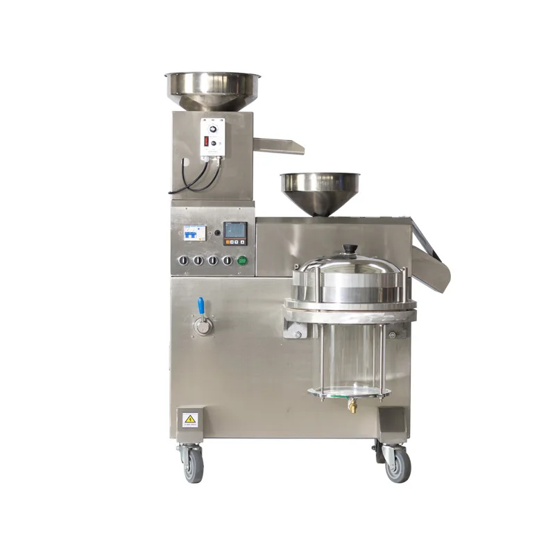 

Fully automatic oil press, single barrel spiral intelligent oil residue separation, small peanut and rapeseed oil
