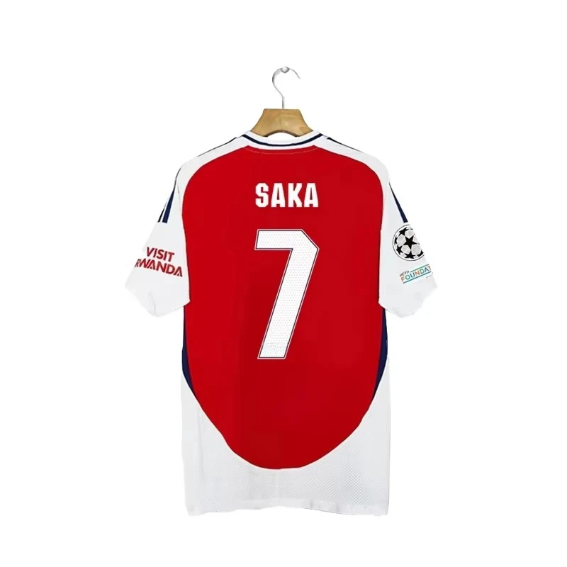 

2025 Arsenal F.C. Tops Short Sleeve Home Jersey Saka & Ødegaard & Rice & Havertz Outdoor 3d Printed Quick Drying Sports T-Shirt