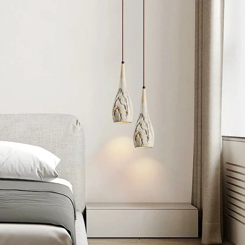 

Light for Bedroom Bedside High Concrete Cement Ceiling Chandelier Hanging Lamp Restaurant Bar Art Loft Designer Lighting