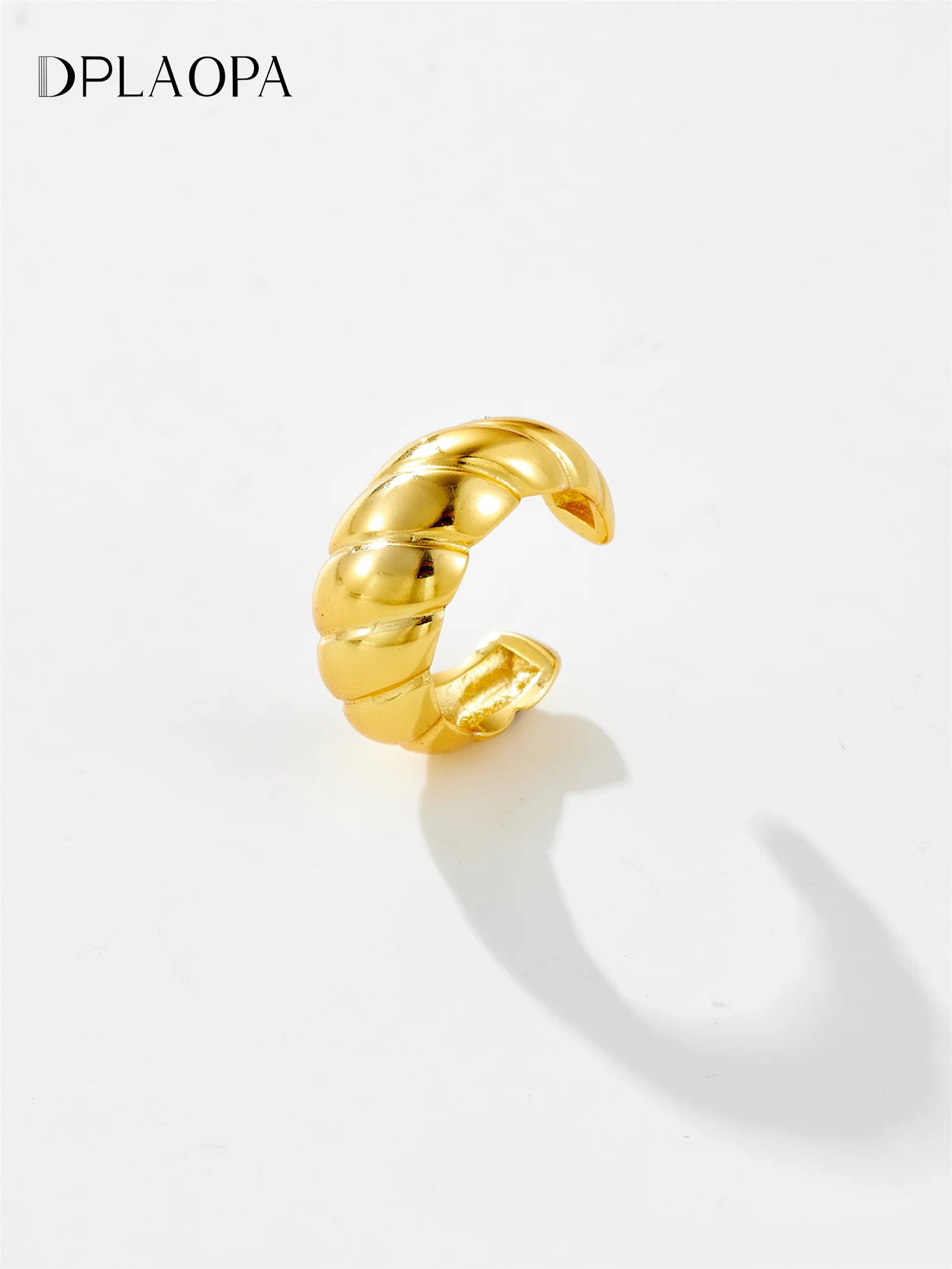 

DPLAOPA 925 пробы серебряные одиночные серьги-манжеты без пирсинга клипсы 2024 женские трендовые изысканные оригинальные ювелирные изделия в подарок