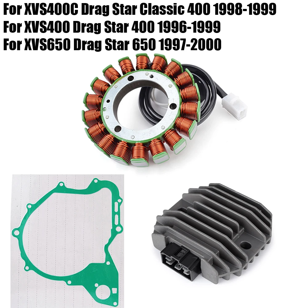 

Stator Coil Gasket Regulator Rectifier For Yamaha XVS650 XVS400 Drag Star 650 400 XVS / XVS400C Drag Star Classic 400