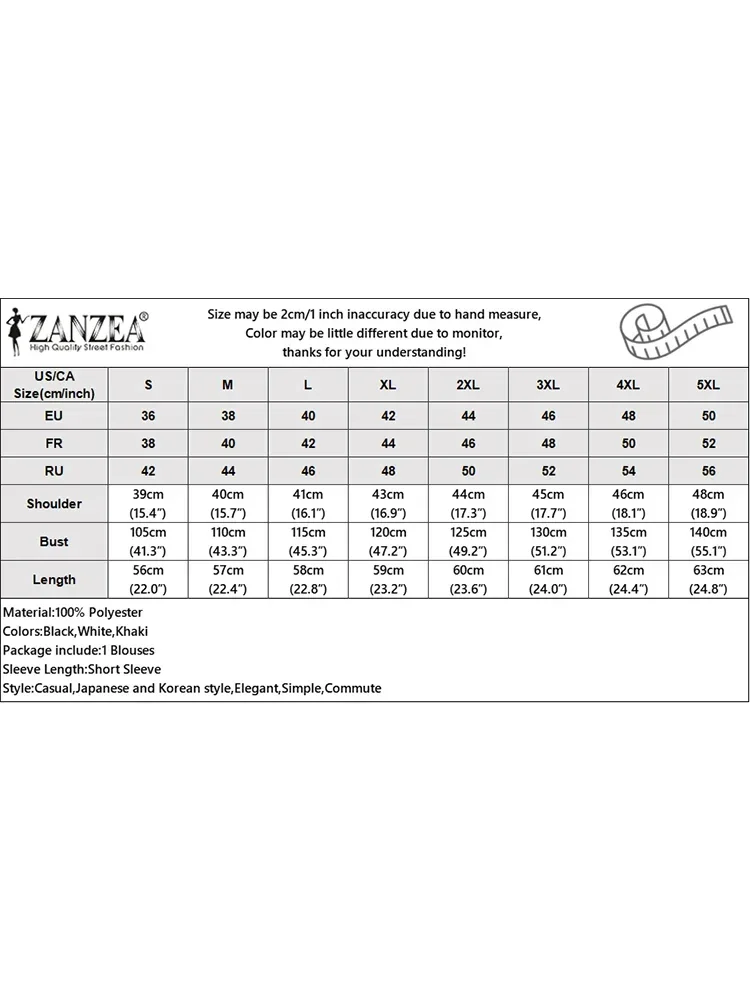 ZANZEA 2025 بلوزات الصيف النساء ثلاثية الأبعاد الزهور قمصان قصيرة الأكمام Blusas شيك الجولة الرقبة قمصان عادية فضفاض Colorblock القمم