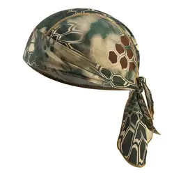 Quick Dry Camo Cycling Cap Head Scarf Men Running Riding Bandana Headscarf Pirate Cap Headband Men Head Scarf Sun Protection