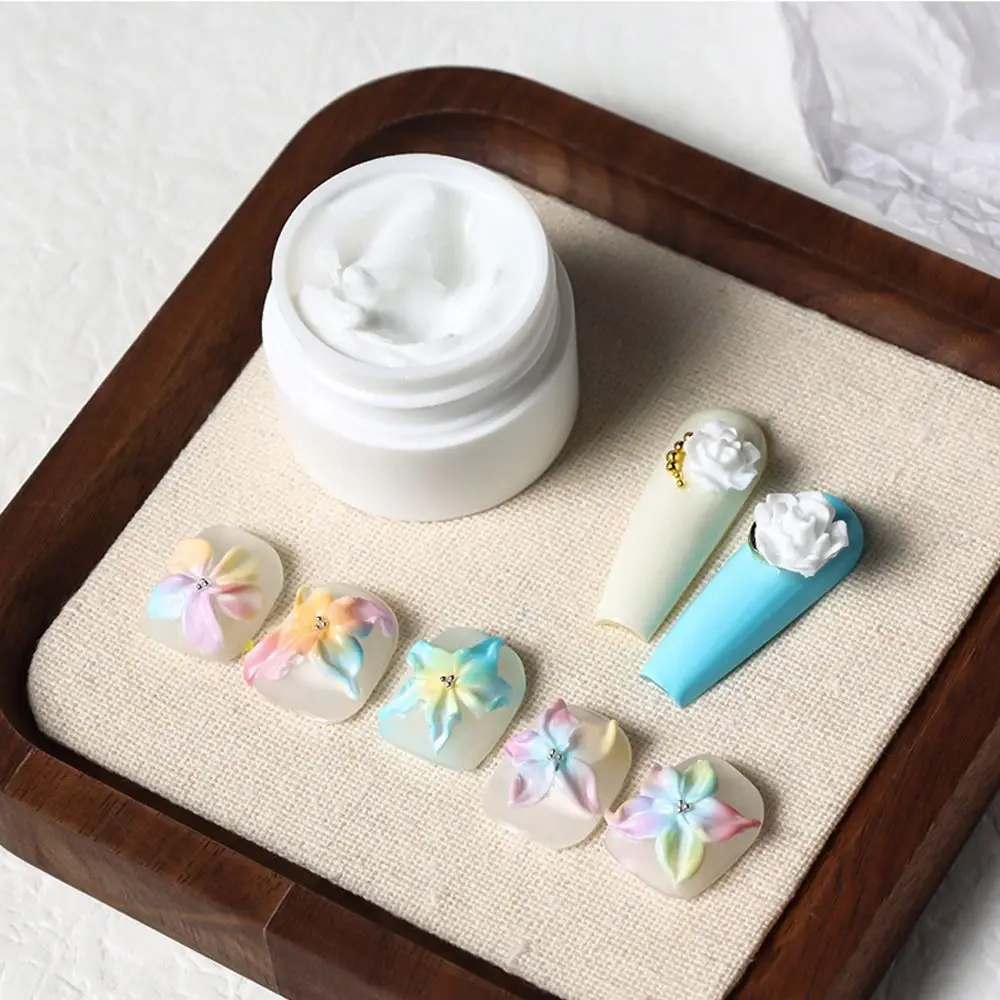 5/8/15ml DIY Manicure Gel No need Top Coat gel UV Drawing Gel Nail Plaster 3D Sand Texture Lacquer Varnish Painted Carved Glue