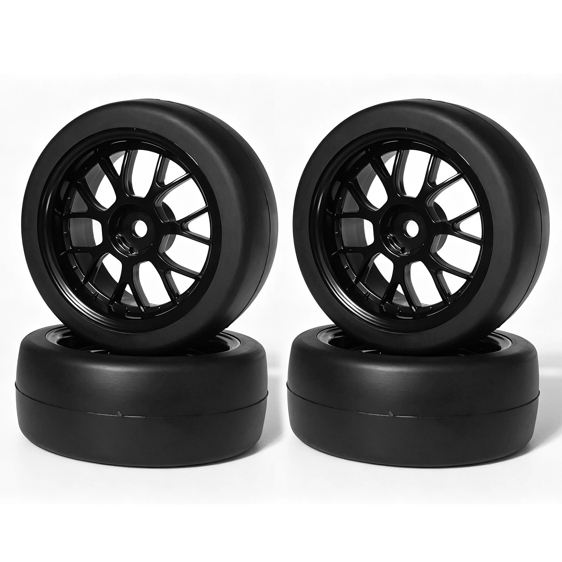 Pneus souples de drift 1/10, pneus de rallye 67 mm, roues de course, hexagone 12 mm pour voiture RC Tamiya TT02 XV02 XV01 TT01 Traxxas HPI KYOSHO PTG2 A959