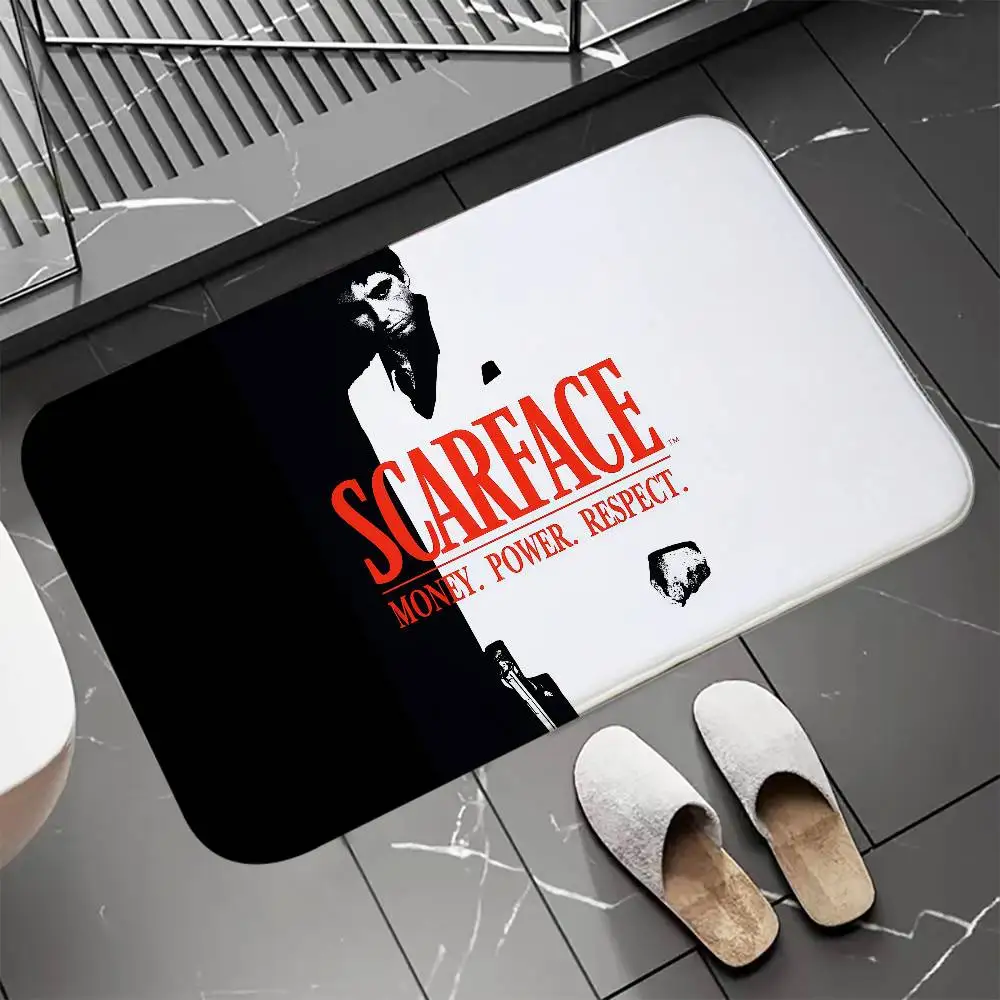 

S-Scarface Tony Floor Mat Entrance Doormat Bath Mats Non-slip Mat Carpets Carpet Entrance of House Custom Kitchen Foot Mat