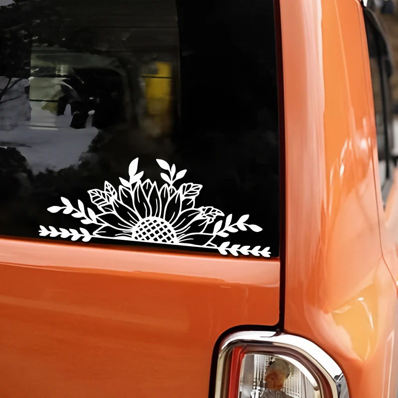 Sunflowers bloom in the sun creative&funny stickers for cartoon fans&lover,high quality for car trucks motorcycles & laptops view 3