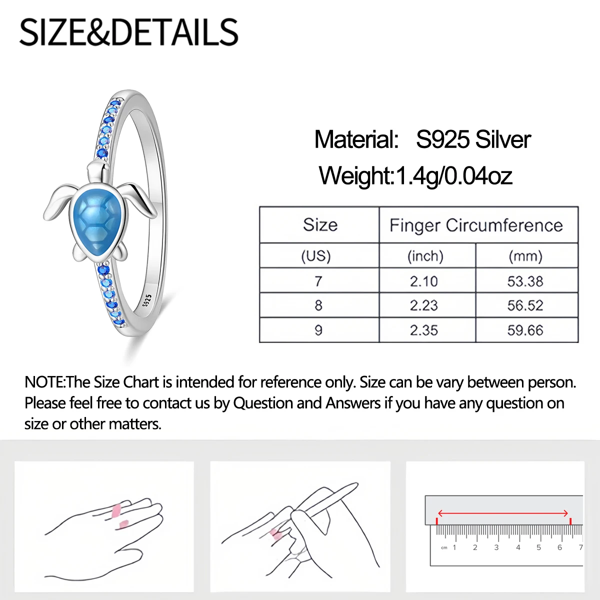 Women's Simple Design 925 Sterling Silver Engagement Ring