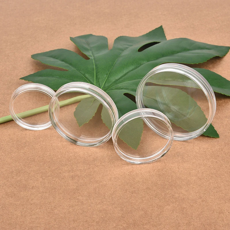 10/25Pcs 21/22/ 23/25/26/27/28/30/32/33/38/40/45mm Runde Lagerung Ring Kunststoff Boxen Klar Coining Halter Kapseln Fällen – Detail 2