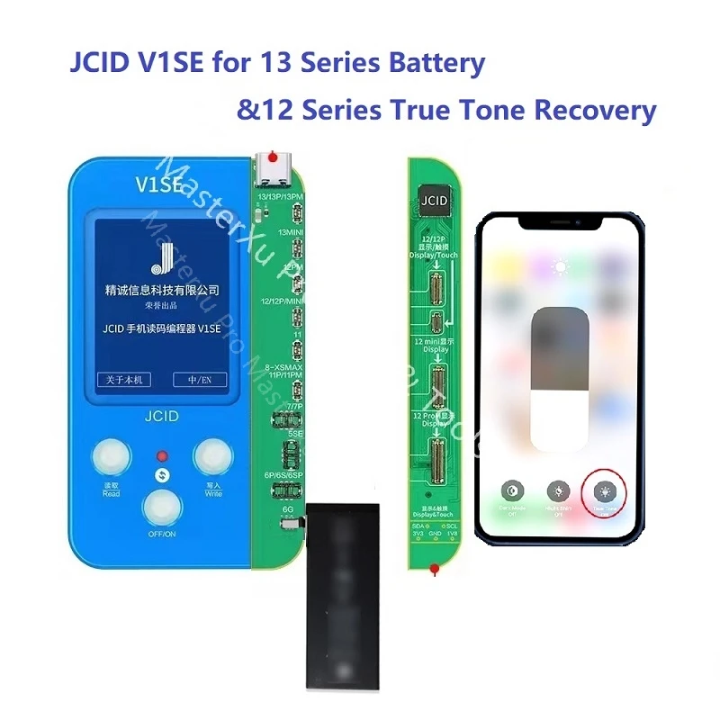 JC V1S JCID V1SE Programmer 8 in 1 Wifi Update For iPhone 8-15PM Battery X-14PM Face ID Dot Matrix LCD True Tone Home Repair