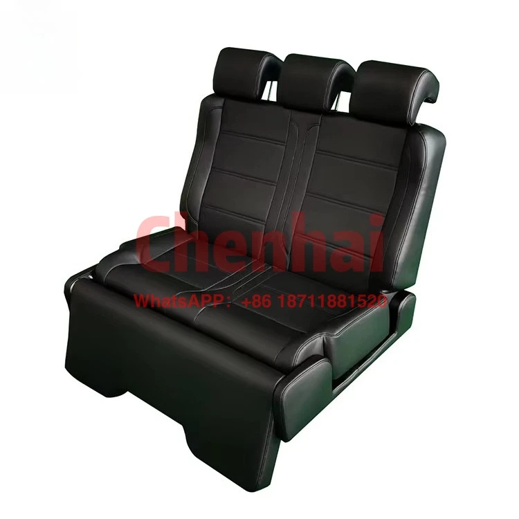 Customize Luxury Sofa Bed Rear Car Seat Multi-function Napa Leather RV Foldable Convertible Bed Seat for 4-door BJ40 JEEP Wrangl