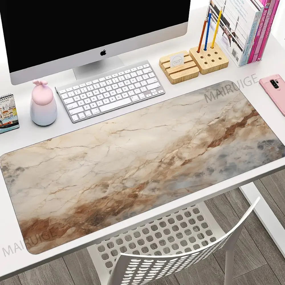 Marble Texture Art Mouse Pad Large Computer Office Game Table Mats XXL Rubber Anti-slip Gaming Keyboard Mousepads Long Desk Pads