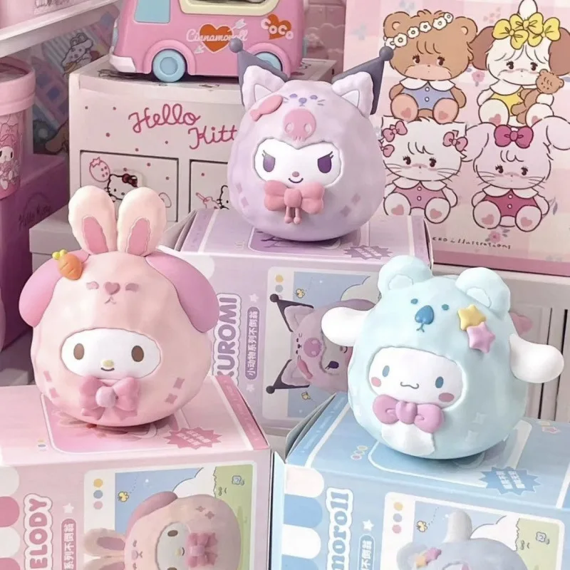 

2025 New Creative Cute Doll Decoration Small Animal Tumbler Cute Stress Relieving Desktop Ornament Gift for Women